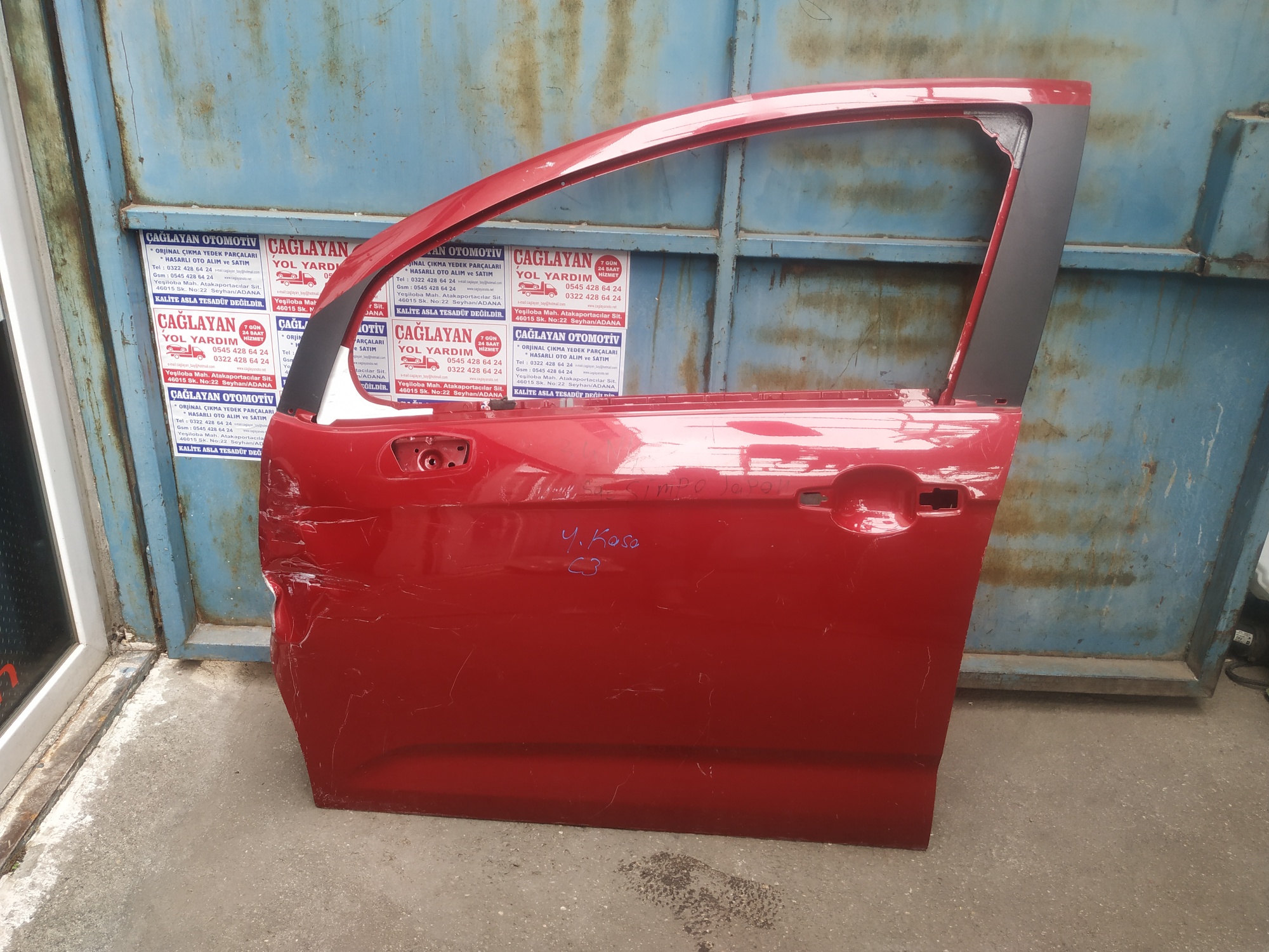 Citroen C3 Sol Ön Kapı